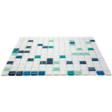 Apollo Tile Mingles White and Green 12-in x 12-in Glossy Glass Uniform Squares Floor and Wall Tile (20-sq. ft/ Carton)