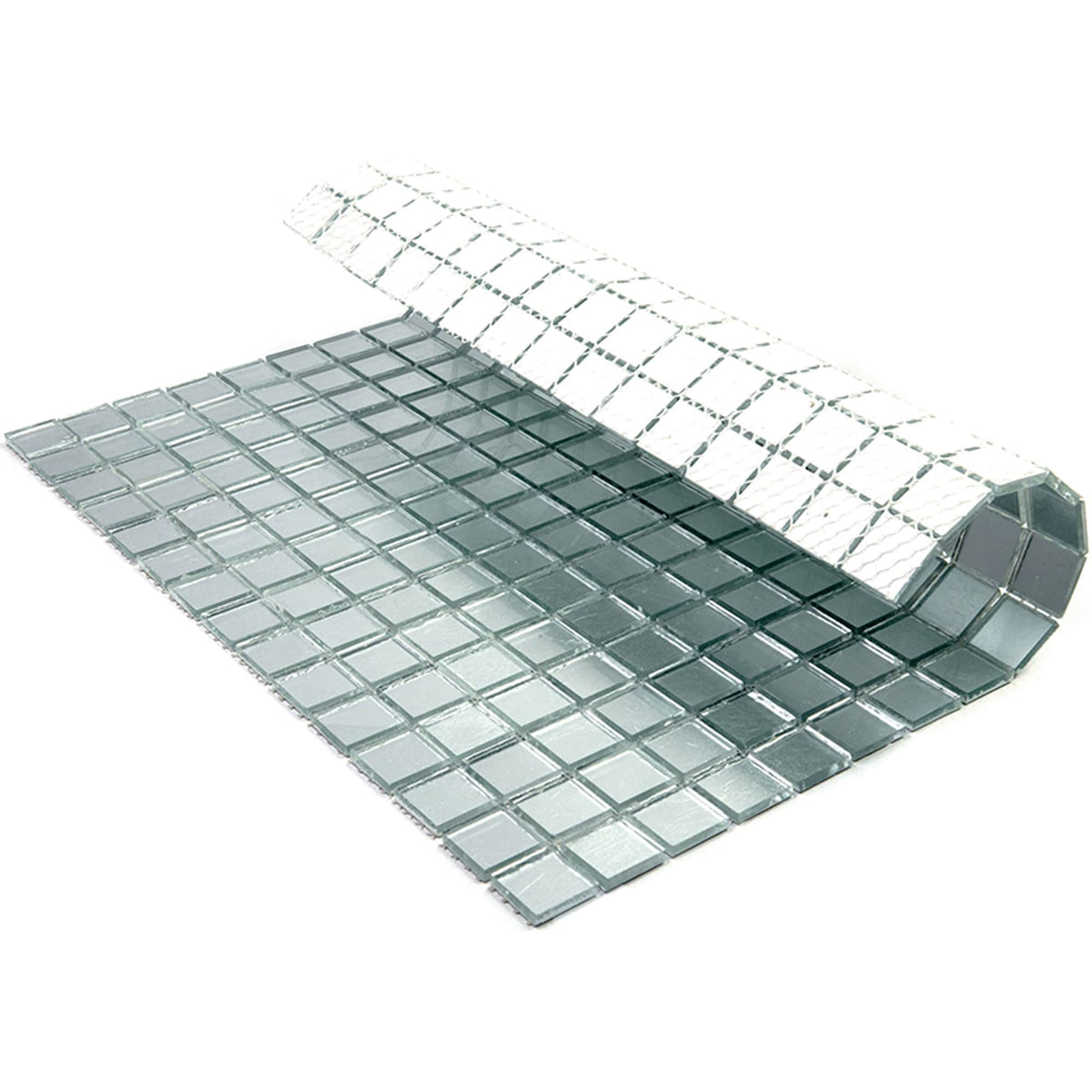 Apollo Tile Altin Silver 12-in x 12-in Glossy Glass Uniform Squares Floor and Wall Tile (20-sq. ft/ Carton)