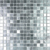 Apollo Tile Altin Silver 12-in x 12-in Glossy Glass Uniform Squares Floor and Wall Tile (20-sq. ft/ Carton)