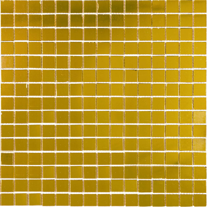 Apollo Tile Altin Amber Gold 12-in x 12-in Glossy Glass Uniform Squares Floor and Wall Tile (20-sq. ft/ Carton)