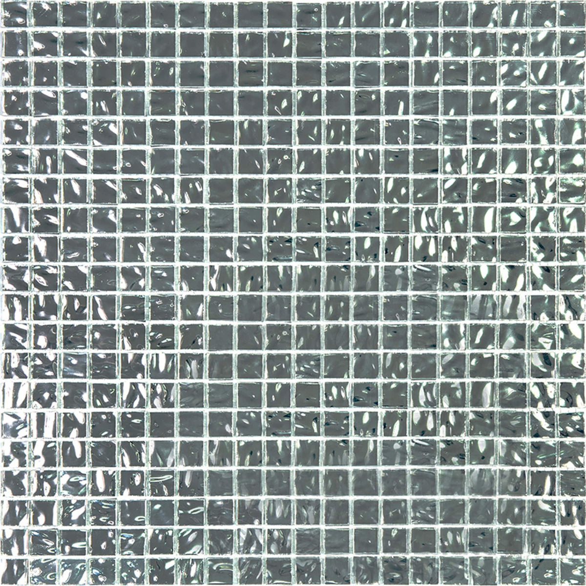 Apollo Tile Altin Cloud Silver 12-in x 12-in Glossy Glass Uniform Squares Floor and Wall Tile (18.69-sq. ft/ Carton)