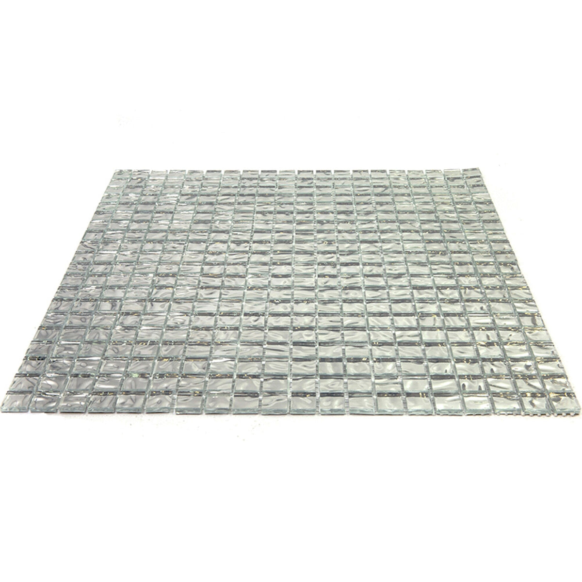 Apollo Tile Altin Cloud Silver 12-in x 12-in Glossy Glass Uniform Squares Floor and Wall Tile (18.69-sq. ft/ Carton)