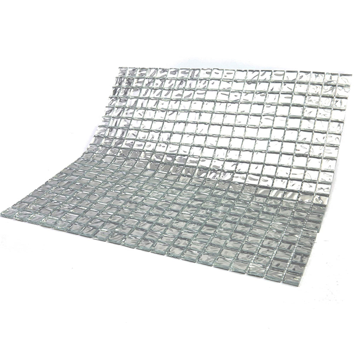 Apollo Tile Altin Cloud Silver 12-in x 12-in Glossy Glass Uniform Squares Floor and Wall Tile (18.69-sq. ft/ Carton)
