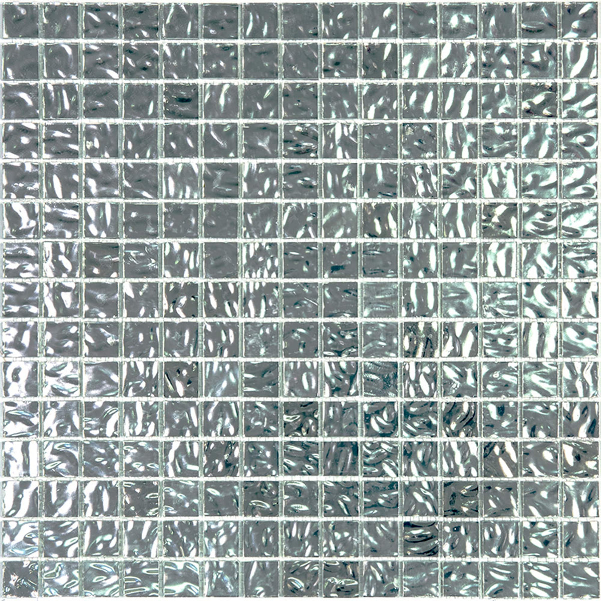Apollo Tile Altin Shimmer Flint Silver 12-in x 12-in Glossy Glass Uniform Squares Floor and Wall Tile (20-sq. ft/ Carton)