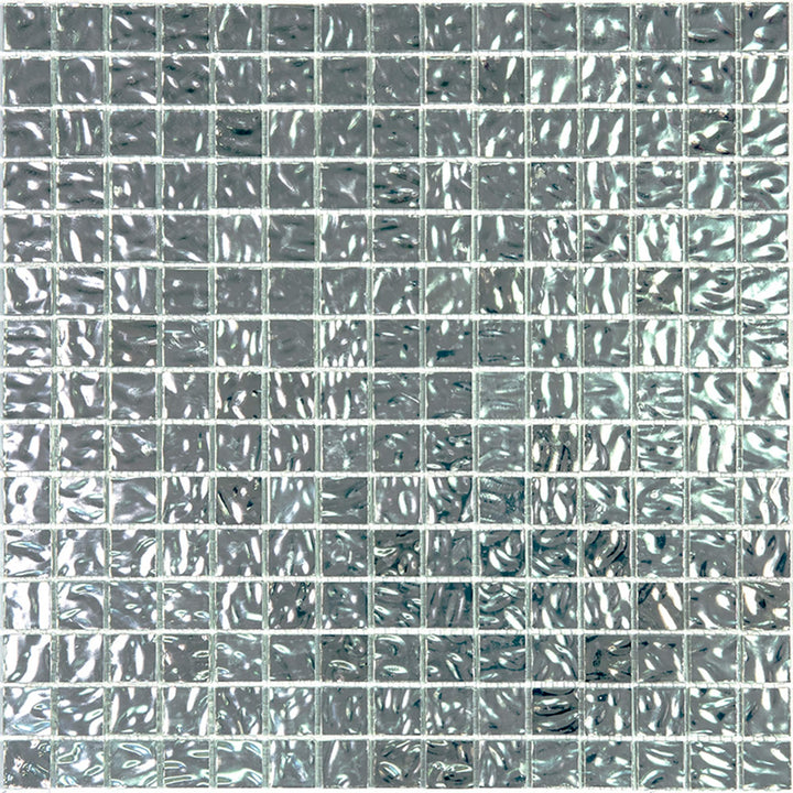Apollo Tile Altin Shimmer Flint Silver 12-in x 12-in Glossy Glass Uniform Squares Floor and Wall Tile (20-sq. ft/ Carton)