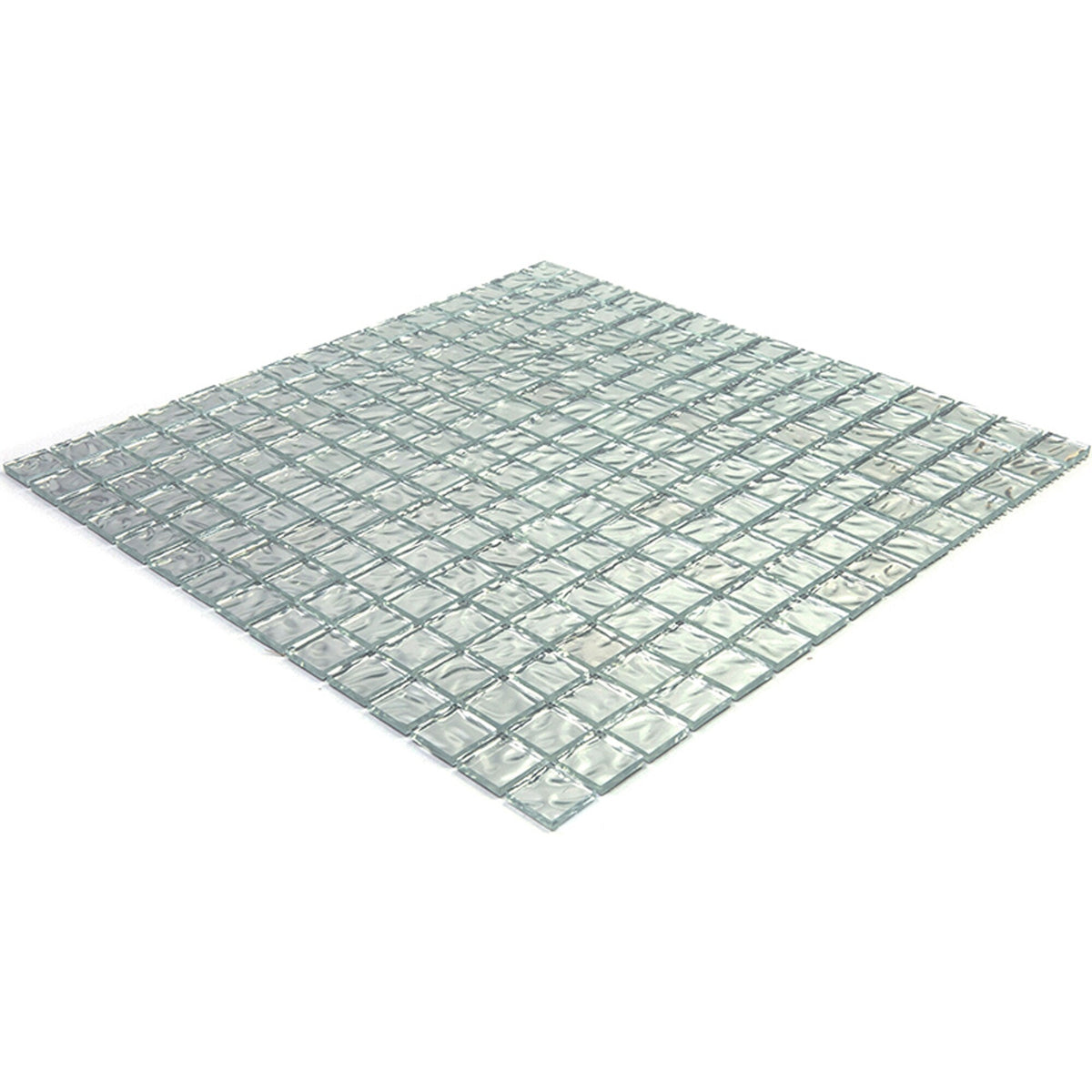 Apollo Tile Altin Shimmer Flint Silver 12-in x 12-in Glossy Glass Uniform Squares Floor and Wall Tile (20-sq. ft/ Carton)