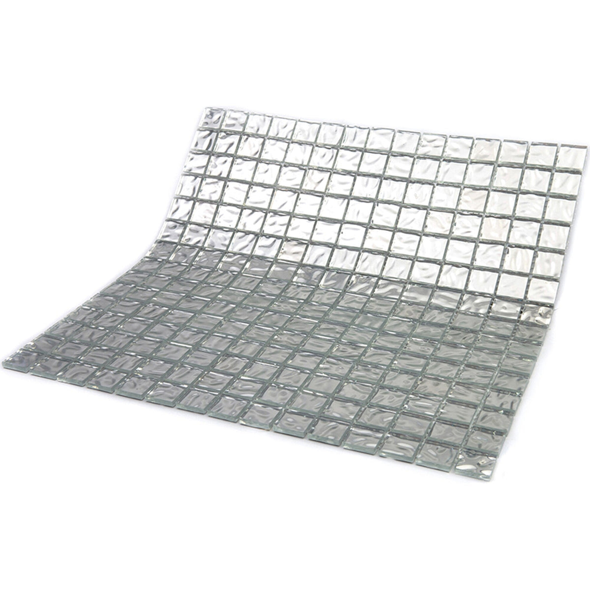 Apollo Tile Altin Shimmer Flint Silver 12-in x 12-in Glossy Glass Uniform Squares Floor and Wall Tile (20-sq. ft/ Carton)