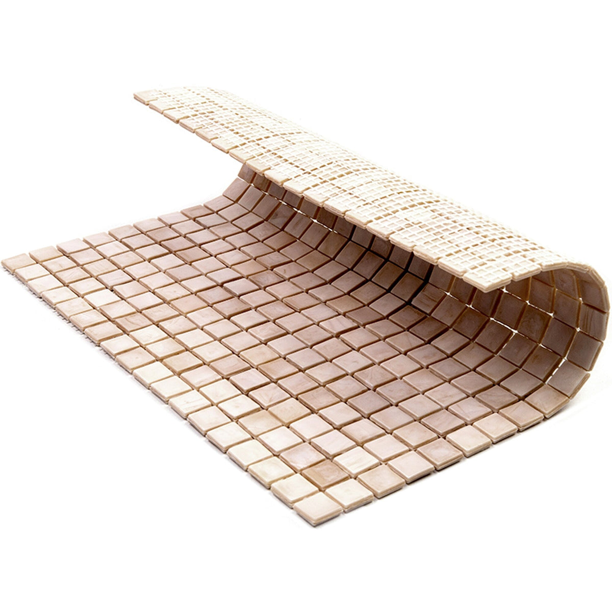 Apollo Tile Skosh Shimmer Beige 11-1/2-in x 11-1/2-in Glossy Glass Uniform Squares Floor and Wall Tile (18.69-sq. ft/ Carton)