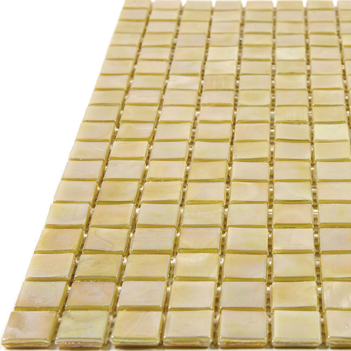 Apollo Tile Skosh Ecru Beige 11-1/2-in x 11-1/2-in Glossy Glass Uniform Squares Floor and Wall Tile (18.69-sq. ft/ Carton)