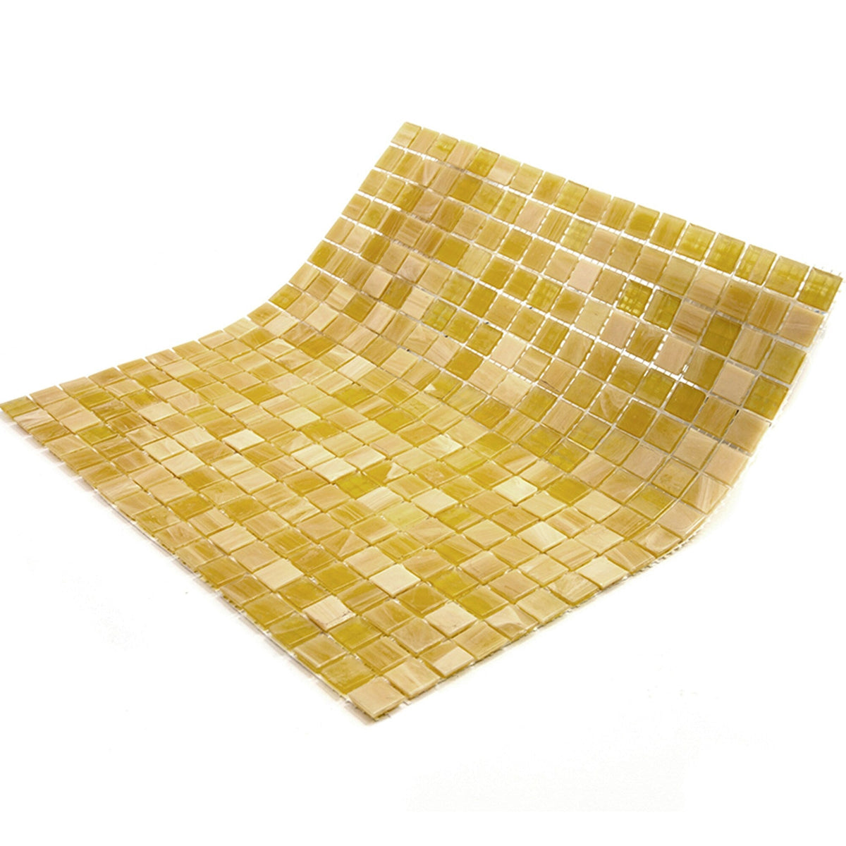 Apollo Tile Skosh Butter Beige 11-1/2-in x 11-1/2-in Glossy Glass Uniform Squares Floor and Wall Tile (18.69-sq. ft/ Carton)