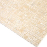 Apollo Tile Skosh Bisque Beige 11-1/2-in x 11-1/2-in Glossy Glass Uniform Squares Floor and Wall Tile (18.69-sq. ft/ Carton)