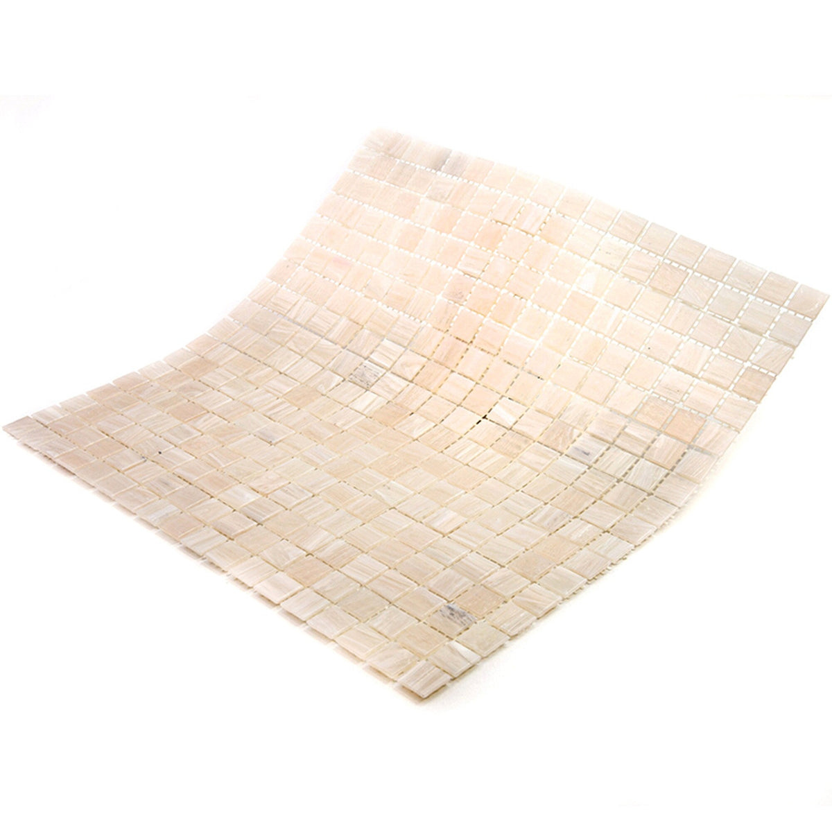 Apollo Tile Skosh Bisque Beige 11-1/2-in x 11-1/2-in Glossy Glass Uniform Squares Floor and Wall Tile (18.69-sq. ft/ Carton)