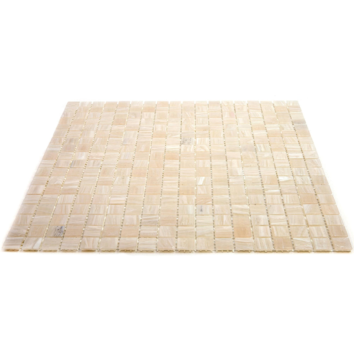 Apollo Tile Skosh Bisque Beige 11-1/2-in x 11-1/2-in Glossy Glass Uniform Squares Floor and Wall Tile (18.69-sq. ft/ Carton)
