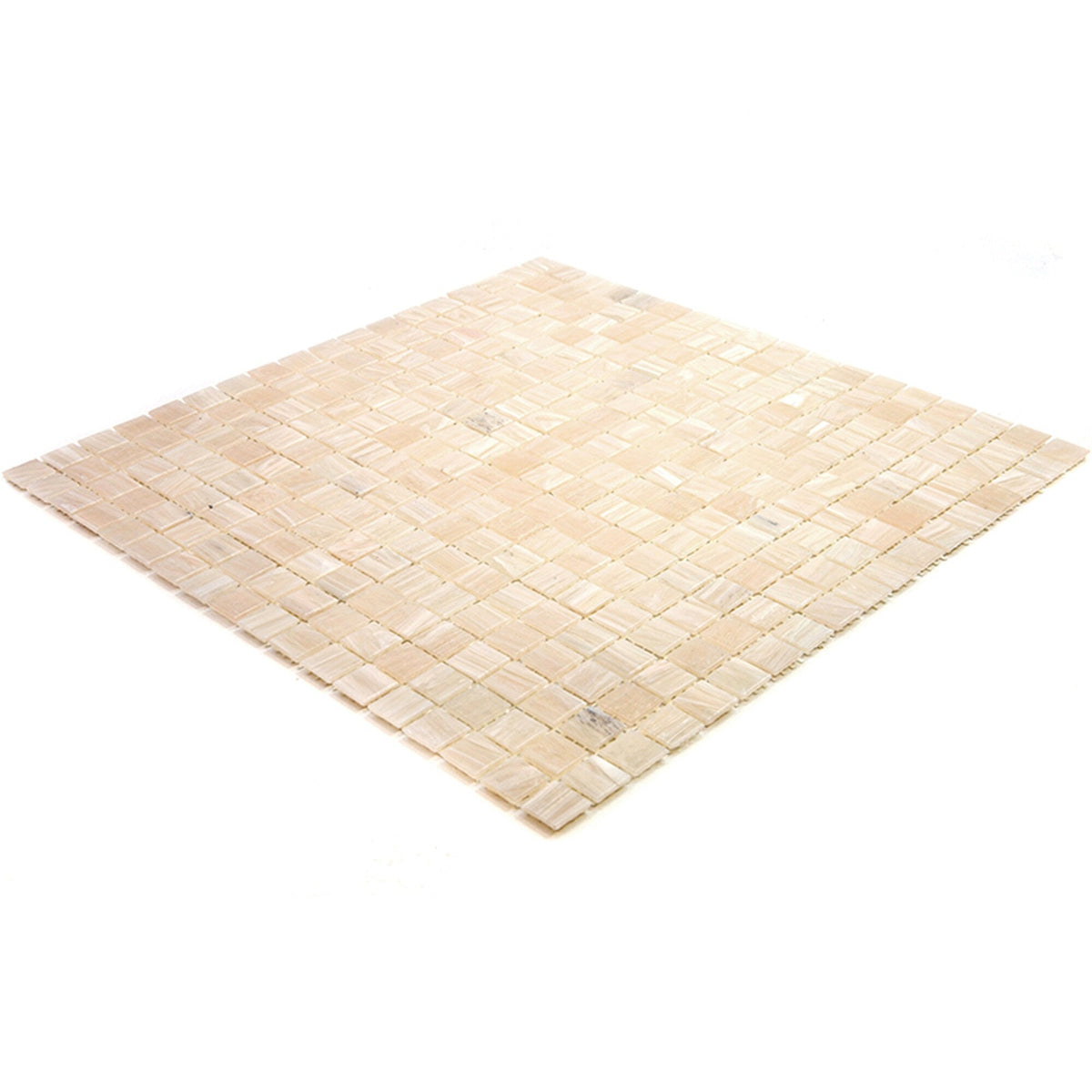 Apollo Tile Skosh Bisque Beige 11-1/2-in x 11-1/2-in Glossy Glass Uniform Squares Floor and Wall Tile (18.69-sq. ft/ Carton)