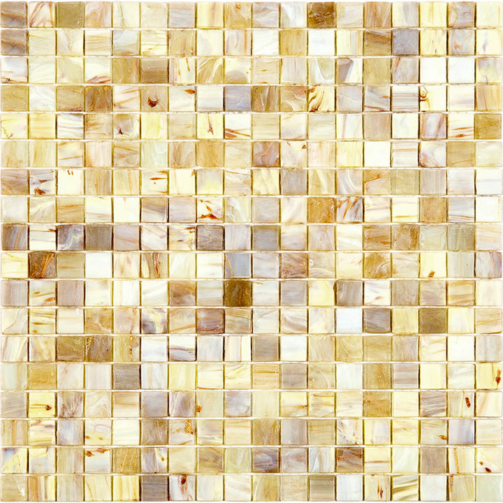 Apollo Tile Skosh Parchment Beige 11-1/2-in x 11-1/2-in Glossy Glass Uniform Squares Floor and Wall Tile (18.69-sq. ft/ Carton)