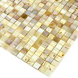 Apollo Tile Skosh Parchment Beige 11-1/2-in x 11-1/2-in Glossy Glass Uniform Squares Floor and Wall Tile (18.69-sq. ft/ Carton)