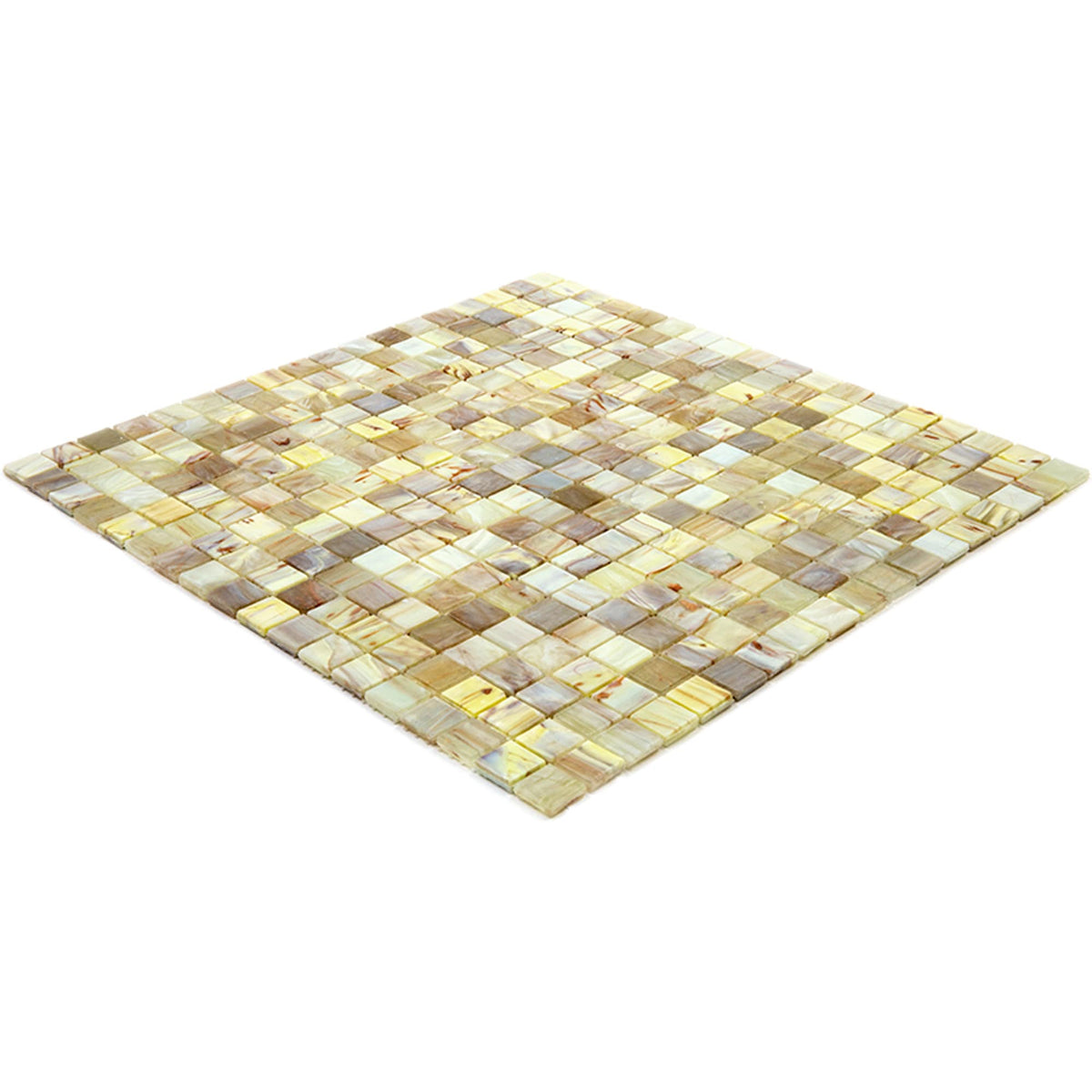 Apollo Tile Skosh Parchment Beige 11-1/2-in x 11-1/2-in Glossy Glass Uniform Squares Floor and Wall Tile (18.69-sq. ft/ Carton)