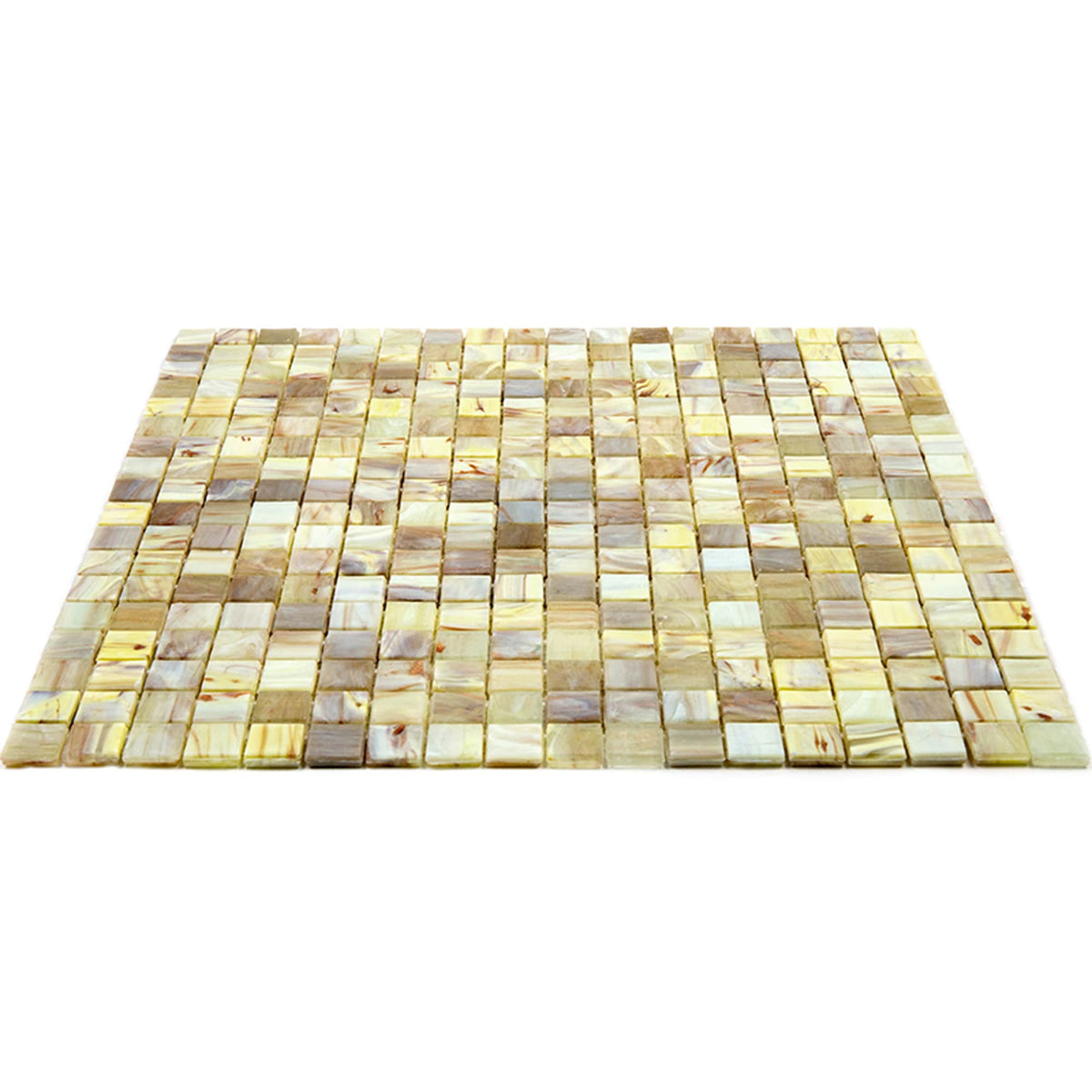 Apollo Tile Skosh Parchment Beige 11-1/2-in x 11-1/2-in Glossy Glass Uniform Squares Floor and Wall Tile (18.69-sq. ft/ Carton)