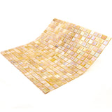 Apollo Tile Skosh Caramel Beige 11-1/2-in x 11-1/2-in Glossy Glass Uniform Squares Floor and Wall Tile (18.69-sq. ft/ Carton)