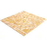 Apollo Tile Skosh Caramel Beige 11-1/2-in x 11-1/2-in Glossy Glass Uniform Squares Floor and Wall Tile (18.69-sq. ft/ Carton)