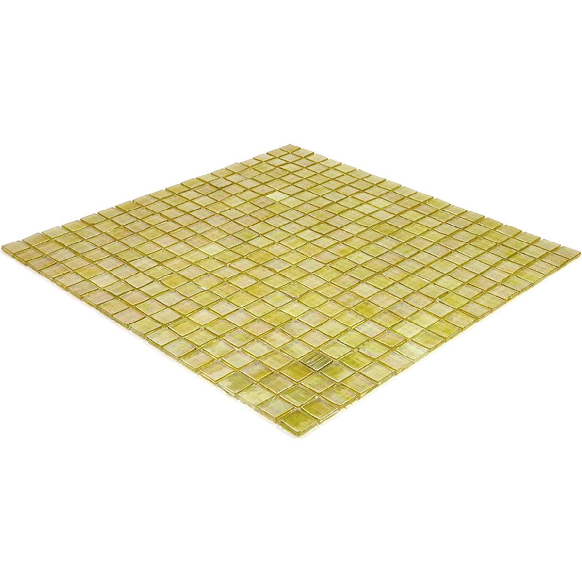 Apollo Tile Skosh Light Shimmer Beige 11-1/2-in x 11-1/2-in Glossy Glass Uniform Squares Floor and Wall Tile (18.69-sq. ft/ Carton)