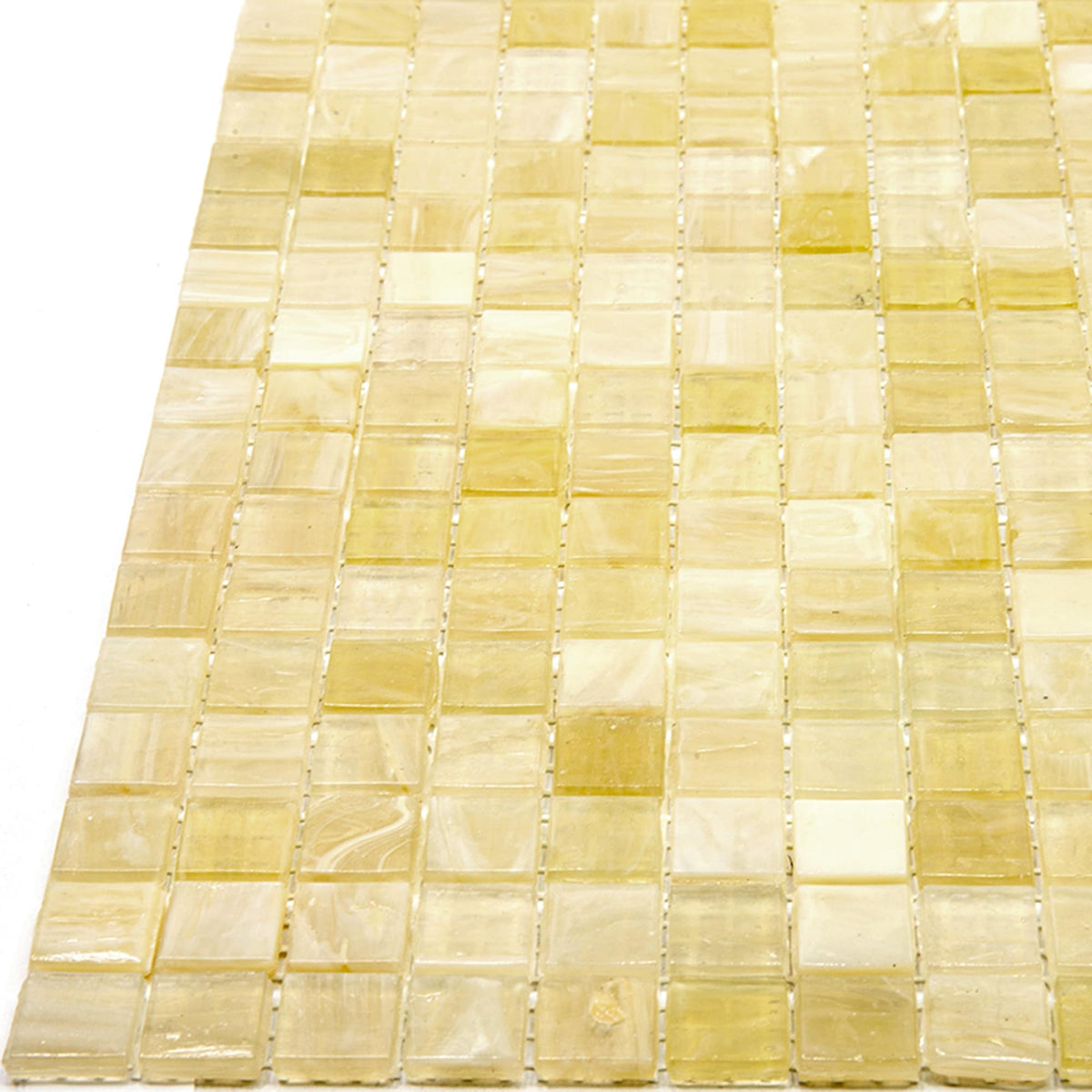 Apollo Tile Skosh Cream Beige 11-1/2-in x 11-1/2-in Glossy Glass Uniform Squares Floor and Wall Tile (18.69-sq. ft/ Carton)