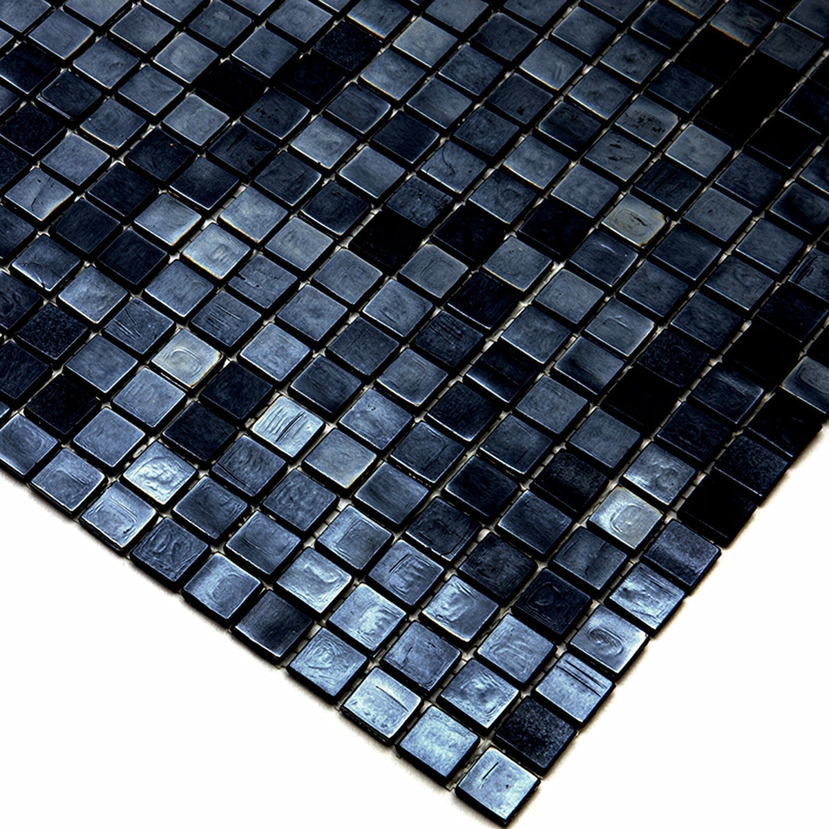 Apollo Tile Skosh Rich Black 11-1/2-in x 11-1/2-in Glossy Glass Uniform Squares Floor and Wall Tile (18.69-sq. ft/ Carton)