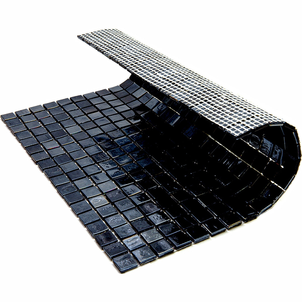 Apollo Tile Skosh Rich Black 11-1/2-in x 11-1/2-in Glossy Glass Uniform Squares Floor and Wall Tile (18.69-sq. ft/ Carton)
