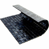 Apollo Tile Skosh Rich Black 11-1/2-in x 11-1/2-in Glossy Glass Uniform Squares Floor and Wall Tile (18.69-sq. ft/ Carton)
