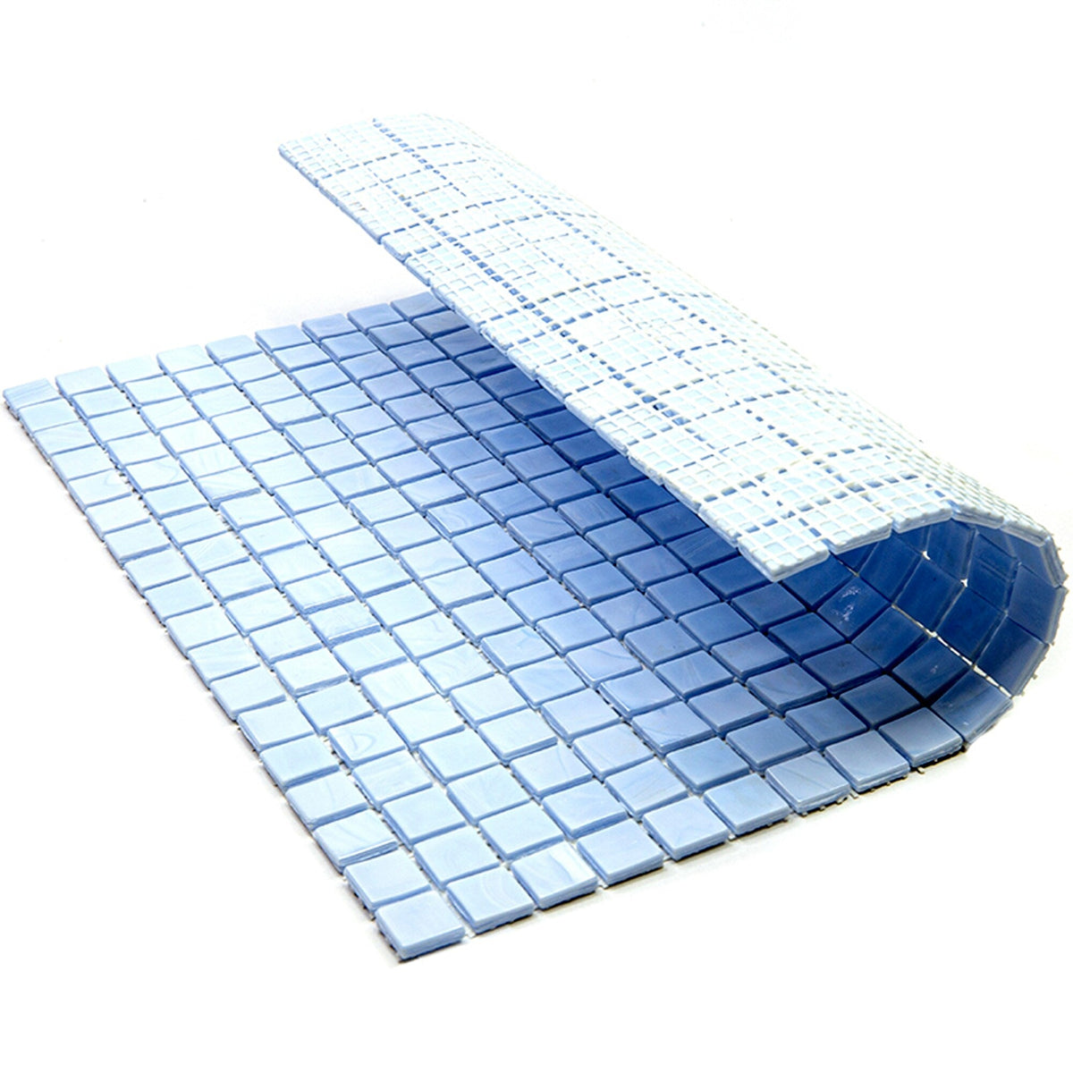Apollo Tile Skosh Light Blue 11-1/2-in x 11-1/2-in Glossy Glass Uniform Squares Floor and Wall Tile (18.69-sq. ft/ Carton)