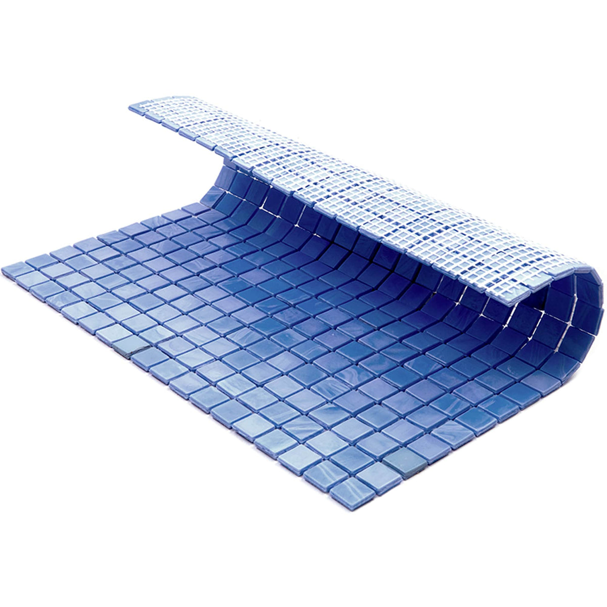 Apollo Tile Skosh Baby Blue 11-1/2-in x 11-1/2-in Glossy Glass Uniform Squares Floor and Wall Tile (18.69-sq. ft/ Carton)