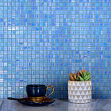 Apollo Tile Skosh Carolina Blue 11-1/2-in x 11-1/2-in Glossy Glass Uniform Squares Floor and Wall Tile (18.69-sq. ft/ Carton)