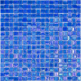 Apollo Tile Skosh Azure Blue 11-1/2-in x 11-1/2-in Glossy Glass Uniform Squares Floor and Wall Tile (18.69-sq. ft/ Carton)