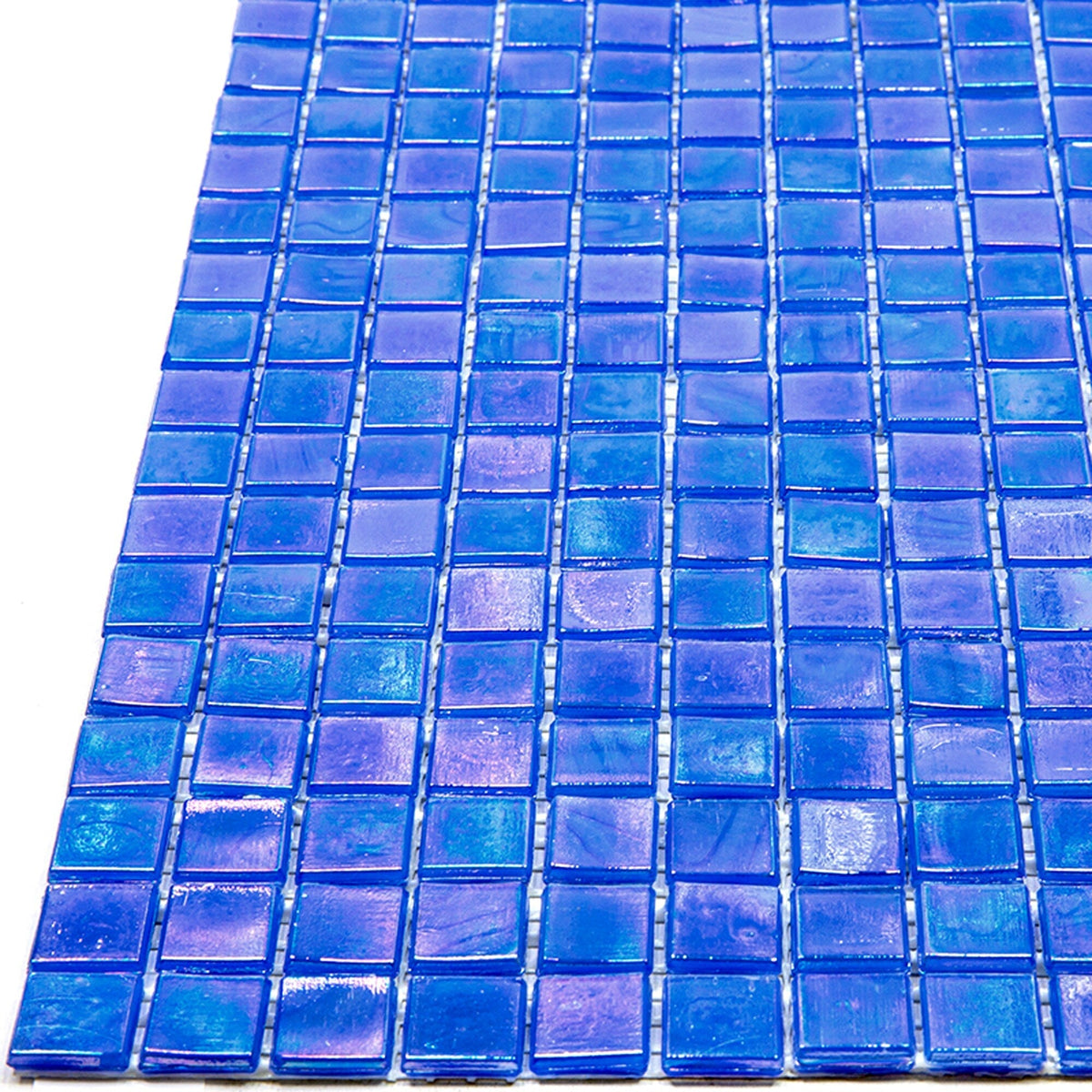 Apollo Tile Skosh Azure Blue 11-1/2-in x 11-1/2-in Glossy Glass Uniform Squares Floor and Wall Tile (18.69-sq. ft/ Carton)