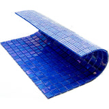 Apollo Tile Skosh Azure Blue 11-1/2-in x 11-1/2-in Glossy Glass Uniform Squares Floor and Wall Tile (18.69-sq. ft/ Carton)