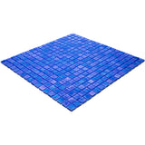 Apollo Tile Skosh Azure Blue 11-1/2-in x 11-1/2-in Glossy Glass Uniform Squares Floor and Wall Tile (18.69-sq. ft/ Carton)