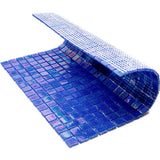 Apollo Tile Skosh Egyptian Blue 11-1/2-in x 11-1/2-in Glossy Glass Uniform Squares Floor and Wall Tile (18.69-sq. ft/ Carton)