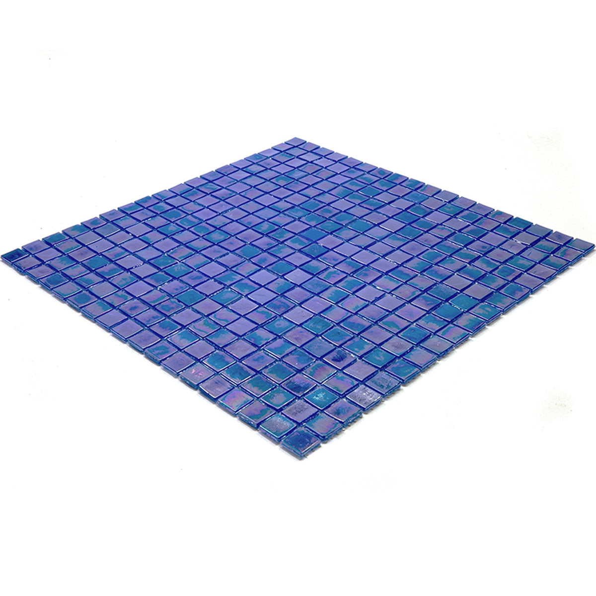 Apollo Tile Skosh Egyptian Blue 11-1/2-in x 11-1/2-in Glossy Glass Uniform Squares Floor and Wall Tile (18.69-sq. ft/ Carton)