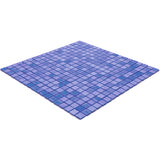 Apollo Tile Skosh Neon Blue 11-1/2-in x 11-1/2-in Glossy Glass Uniform Squares Floor and Wall Tile (18.69-sq. ft/ Carton)