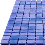 Apollo Tile Skosh Neon Blue 11-1/2-in x 11-1/2-in Glossy Glass Uniform Squares Floor and Wall Tile (18.69-sq. ft/ Carton)