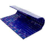 Apollo Tile Skosh Shimmer Cobalt Blue 11-1/2-in x 11-1/2-in Glossy Glass Uniform Squares Floor and Wall Tile (18.69-sq. ft/ Carton)