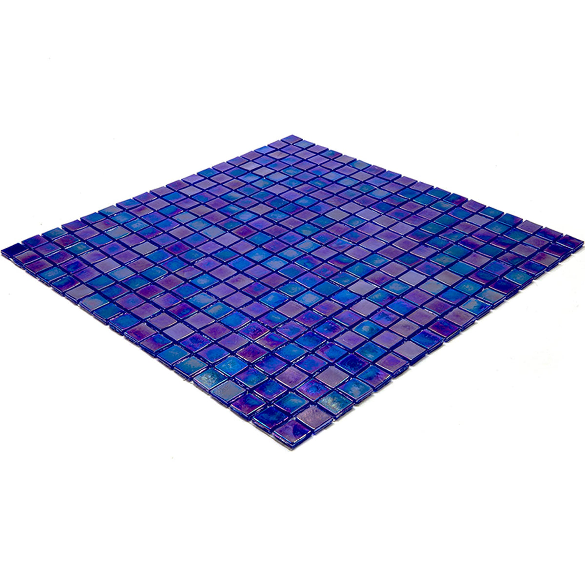 Apollo Tile Skosh Shimmer Cobalt Blue 11-1/2-in x 11-1/2-in Glossy Glass Uniform Squares Floor and Wall Tile (18.69-sq. ft/ Carton)