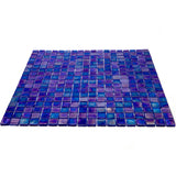 Apollo Tile Skosh Shimmer Cobalt Blue 11-1/2-in x 11-1/2-in Glossy Glass Uniform Squares Floor and Wall Tile (18.69-sq. ft/ Carton)