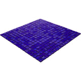 Apollo Tile Skosh Royal Blue 11-1/2-in x 11-1/2-in Glossy Glass Uniform Squares Floor and Wall Tile (18.69-sq. ft/ Carton)