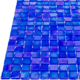 Apollo Tile Skosh Light Tiffany Blue 11-1/2-in x 11-1/2-in Glossy Glass Uniform Squares Floor and Wall Tile (18.69-sq. ft/ Carton)