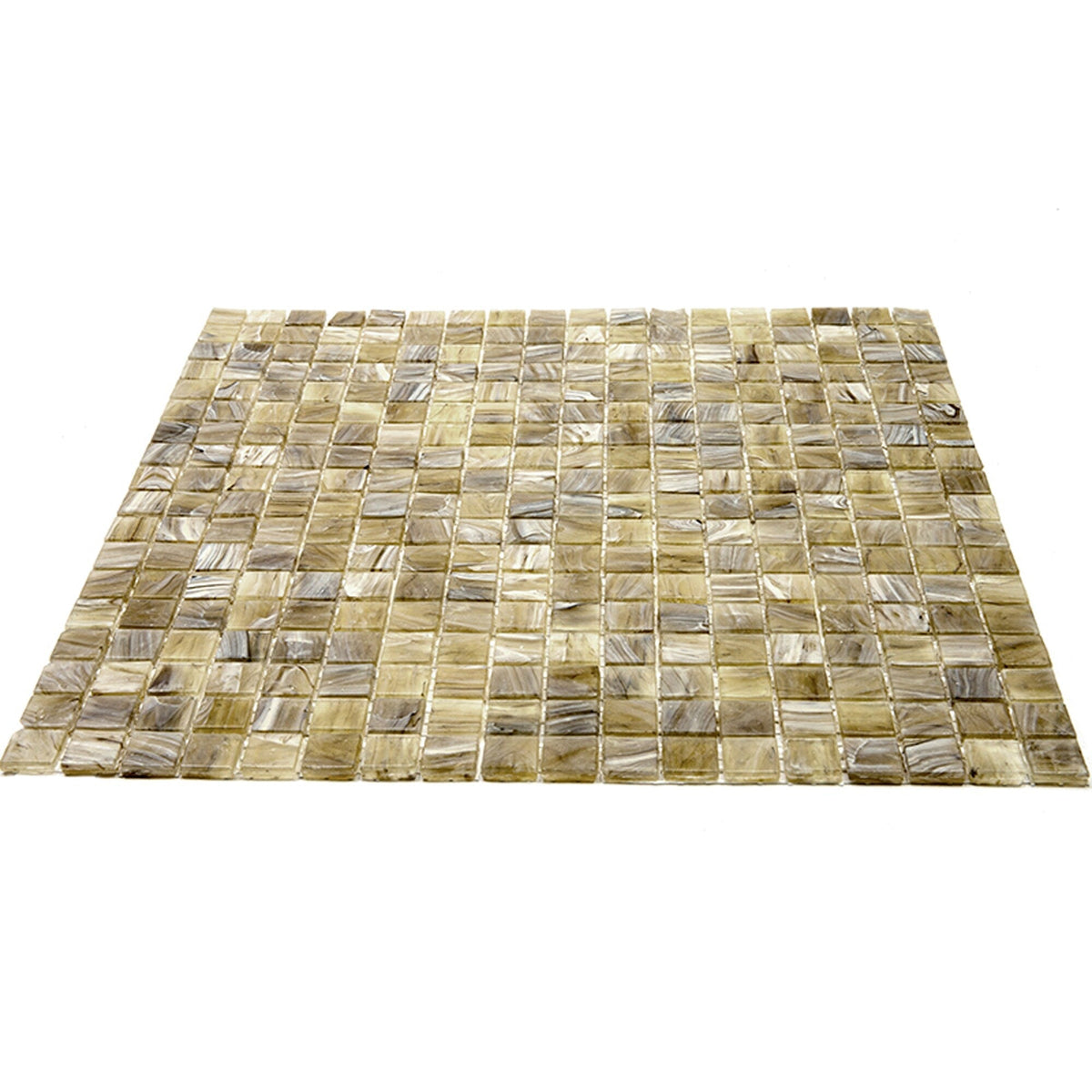 Apollo Tile Skosh Golden Brown 11-1/2-in x 11-1/2-in Glossy Glass Uniform Squares Floor and Wall Tile (18.69-sq. ft/ Carton)