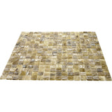 Apollo Tile Skosh Golden Brown 11-1/2-in x 11-1/2-in Glossy Glass Uniform Squares Floor and Wall Tile (18.69-sq. ft/ Carton)