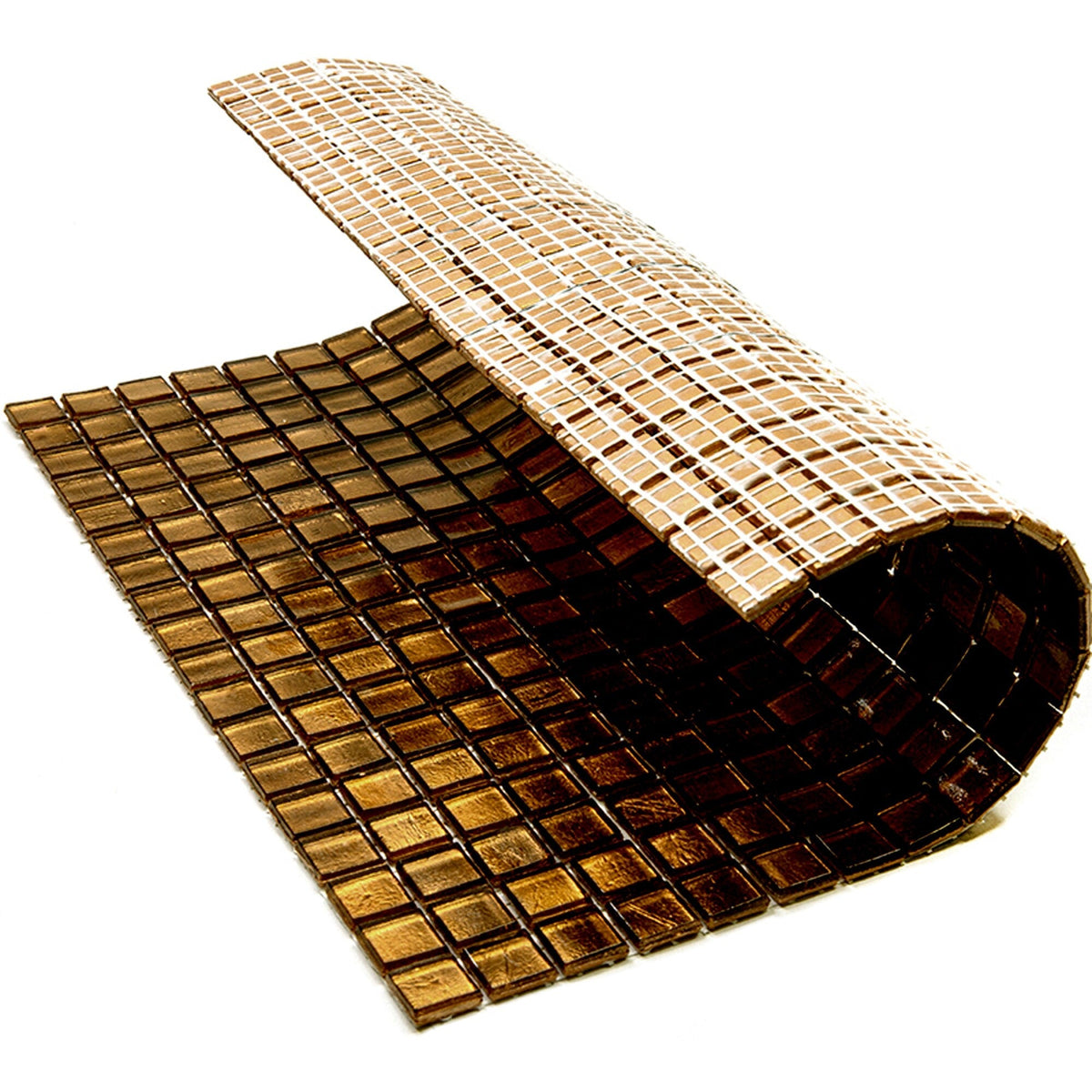 Apollo Tile Skosh Goldenrod Brown 11-1/2-in x 11-1/2-in Glossy Glass Uniform Squares Floor and Wall Tile (18.69-sq. ft/ Carton)