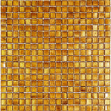 Apollo Tile Skosh Goldenrod Brown 11-1/2-in x 11-1/2-in Glossy Glass Uniform Squares Floor and Wall Tile (18.69-sq. ft/ Carton)