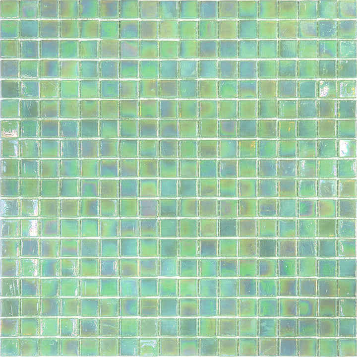 Apollo Tile Skosh Ultramarine Green 11-1/2-in x 11-1/2-in Glossy Glass Uniform Squares Floor and Wall Tile (18.69-sq. ft/ Carton)